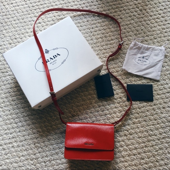 Prada Handbags - Prada Mini Saffiano Crossbody